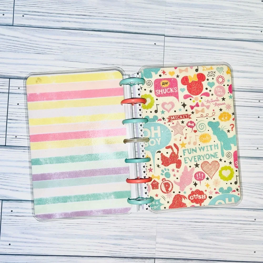 Happy planner mini size set monthly and weekly Layout Disney Mickey and Minnie